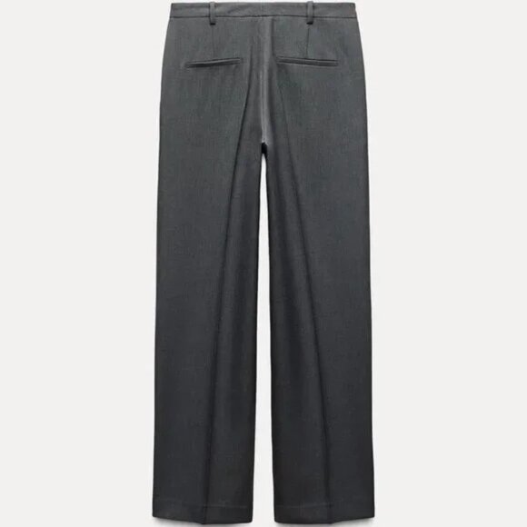 ZARA STRAIGHT LEG MID WAIST PANTS - Picture 5 of 6
